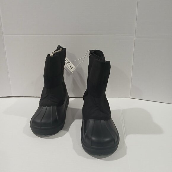 The Children s Place Black Snow Winter Boots Size 3 youth Kids Faux Fur Lining. - Picture 3 of 14